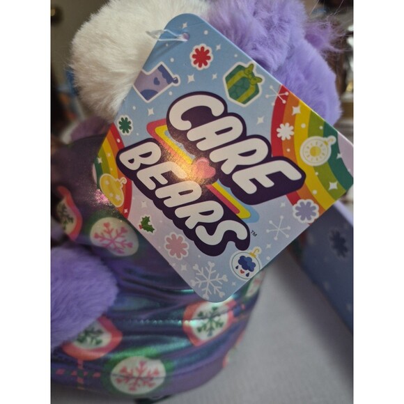 Care Bears 8.5" SHARE BEAR In Puffer Jacket Coat Christmas Plush 2025 New - Picture 5 of 5